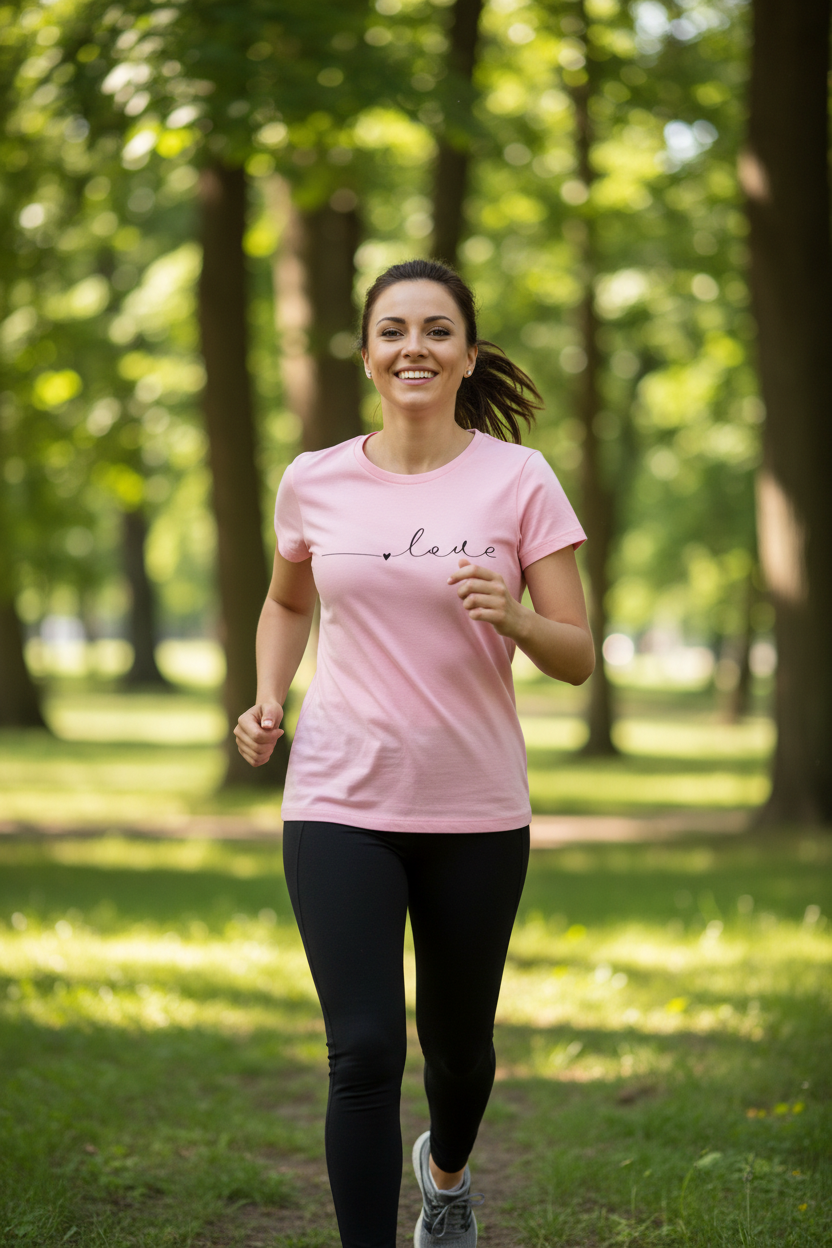 Love Tee Pink - Running