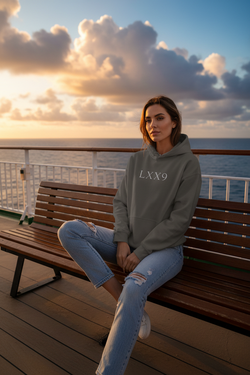 LXX9 Grey Hoodie Ferry Woman